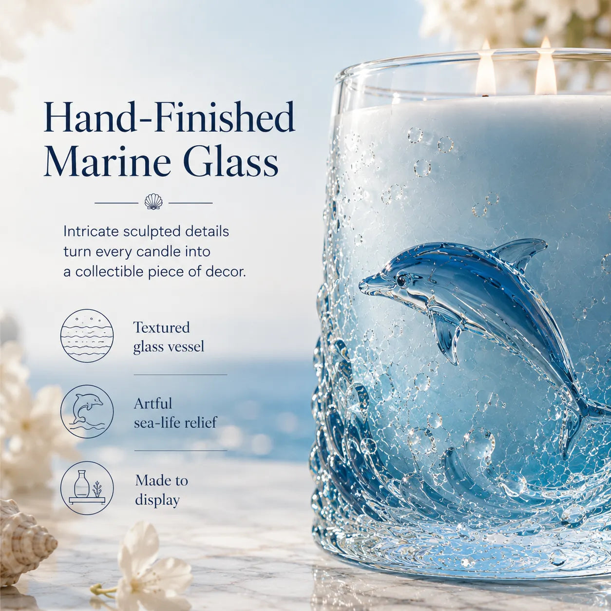 Ocean-inspired scented candles—crafted for moments of serenity