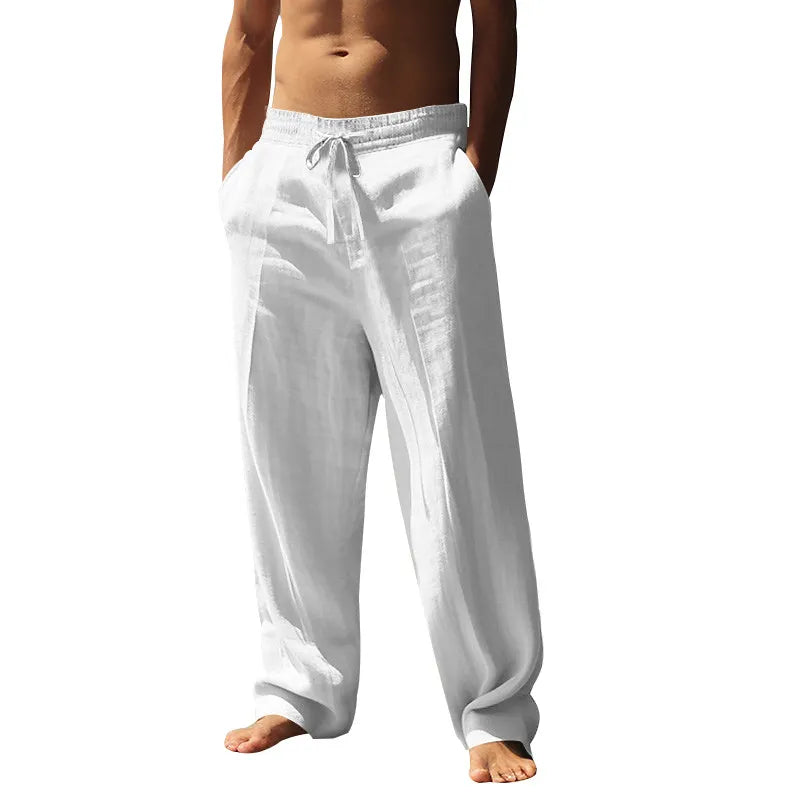 Lightweight Linen Wide-Leg Pants