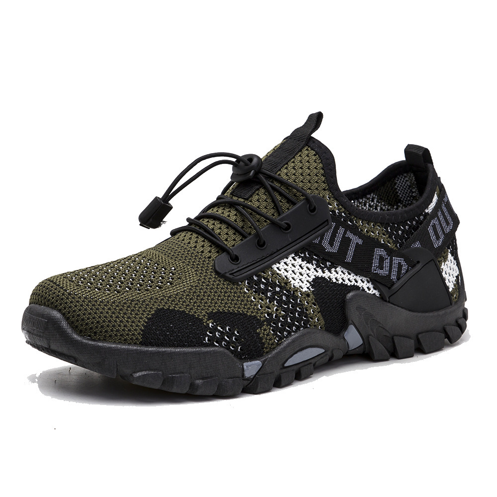 Men's Outdoor Casual Soft Sole Mesh Camouflage Hiking Sneakers