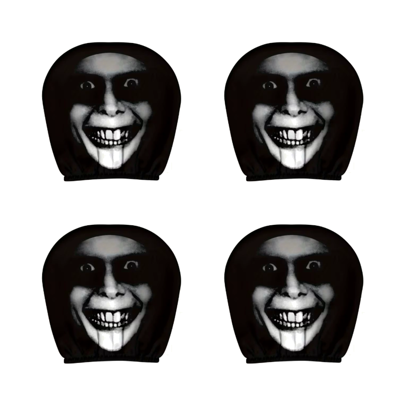 Spooky Ghost Face Headrest Covers
