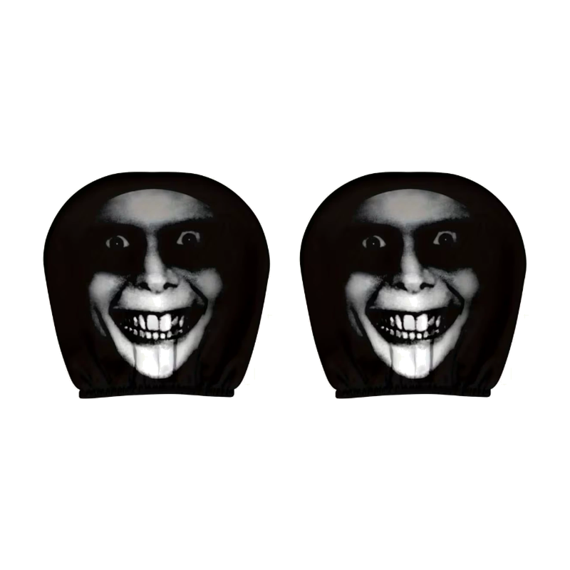 Spooky Ghost Face Headrest Covers