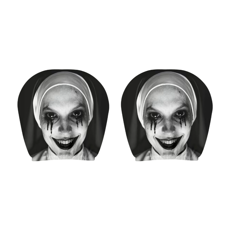 Spooky Ghost Face Headrest Covers