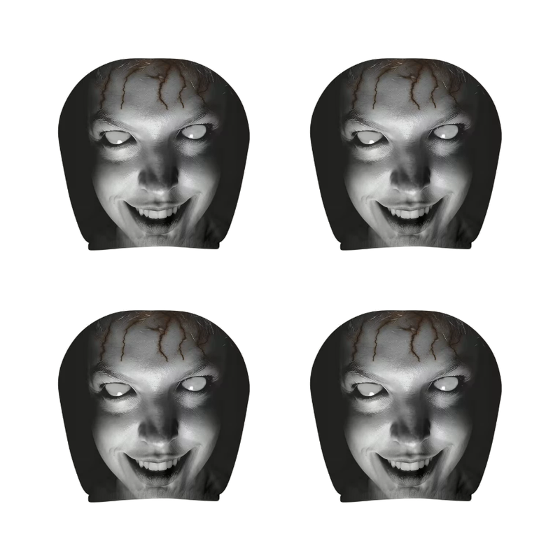 Spooky Ghost Face Headrest Covers