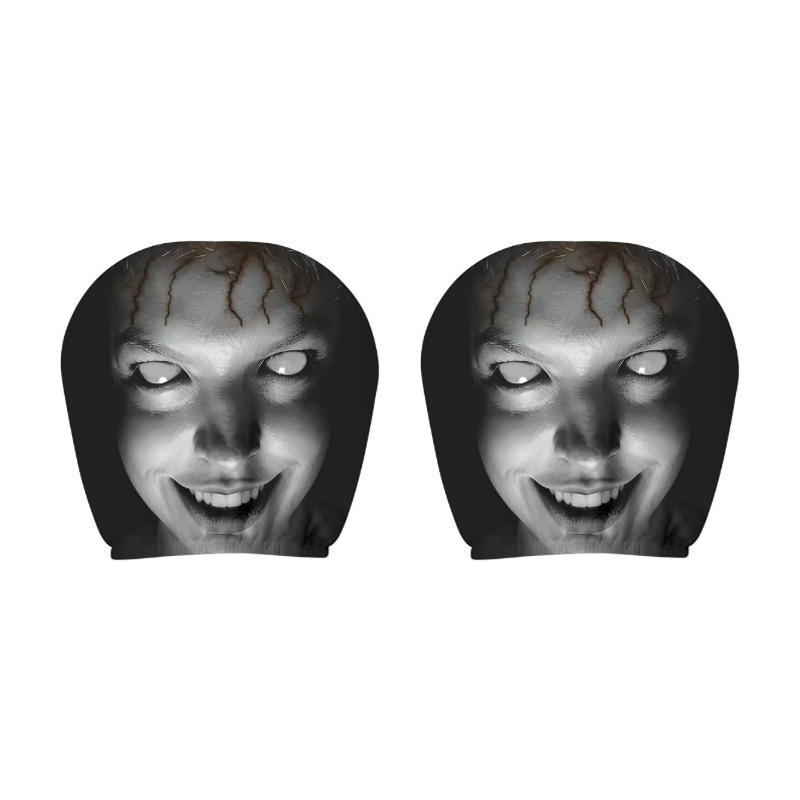Spooky Ghost Face Headrest Covers