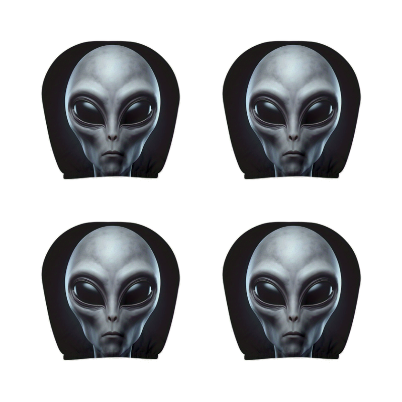 Spooky Ghost Face Headrest Covers