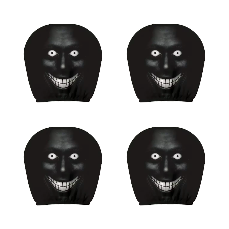 Spooky Ghost Face Headrest Covers